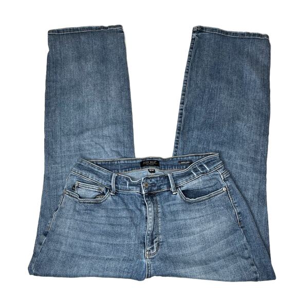 Judy Blue High Waist Wide Leg Jeans Distressed Vintage Wash size 18W - Picture 9 of 16